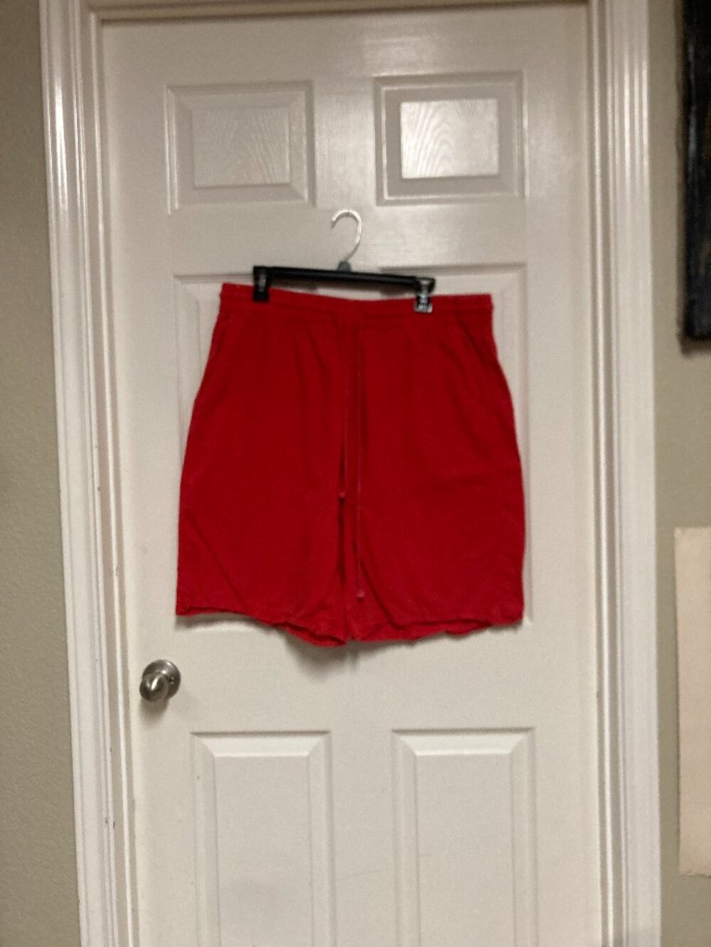 Free People atheletic shorts red w/string tie size Large Men's